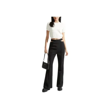 CALVIN KLEIN Knitted Sports Pants Women's Space Black