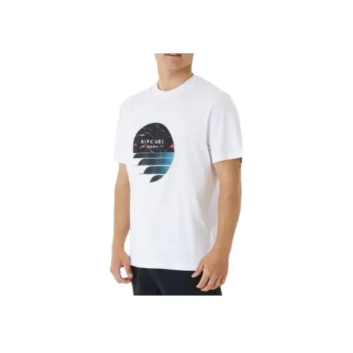 RIP CURL 화이트 남성 티셔츠