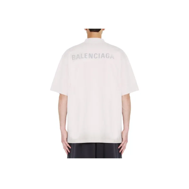 Balenciaga Reflective Logo T Shirt-1