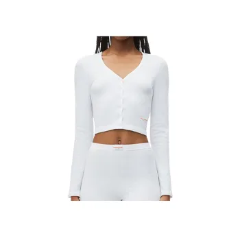 Alexander Wang V neck Cropped Cardigan