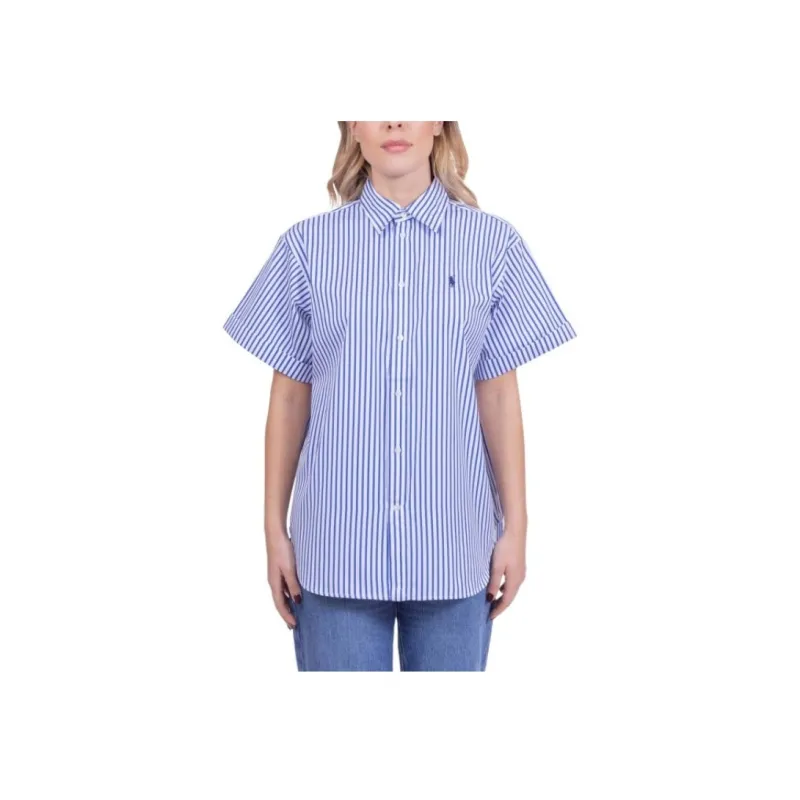 Polo Ralph Lauren Oversize Fit Striped Short Sleeve Shirt-1