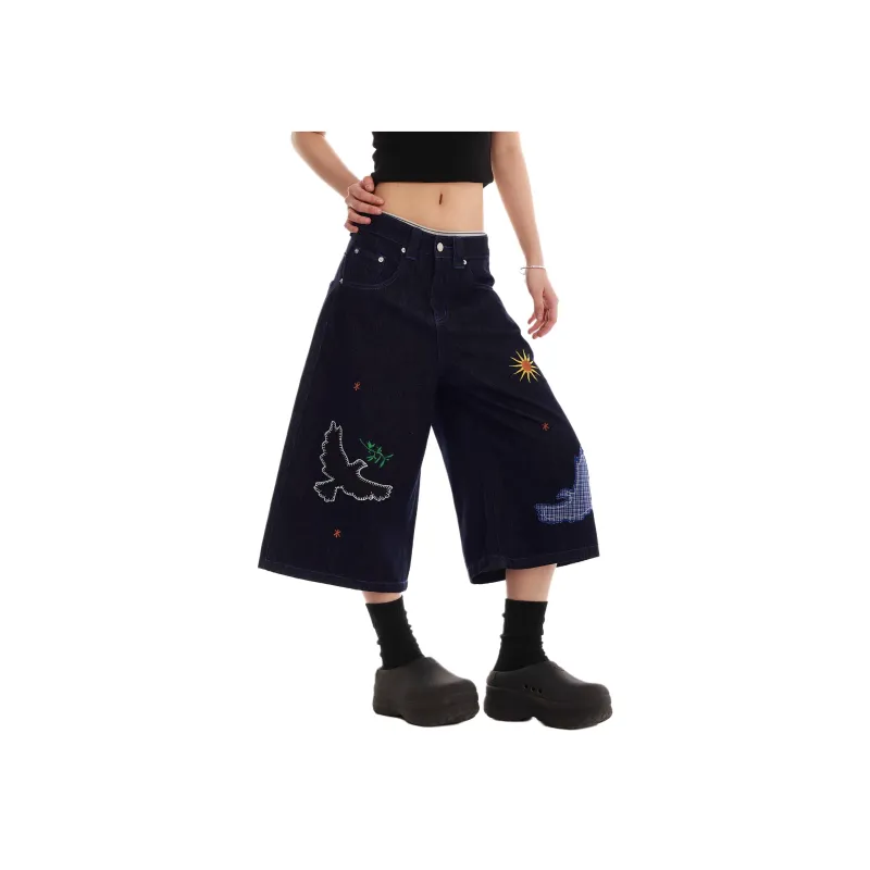 VINMUK Denim Shorts Women's Dark Blue-7