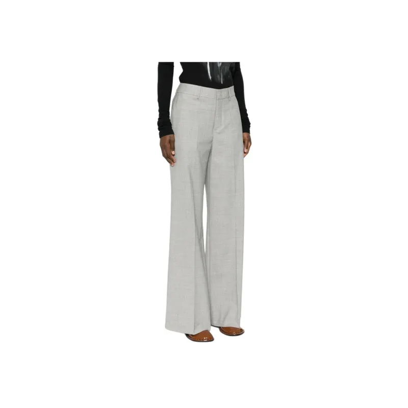 PAROSH Pressed crease Wide leg Pants-4