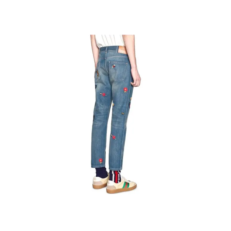 GUCCI Jeans Men Blue-2