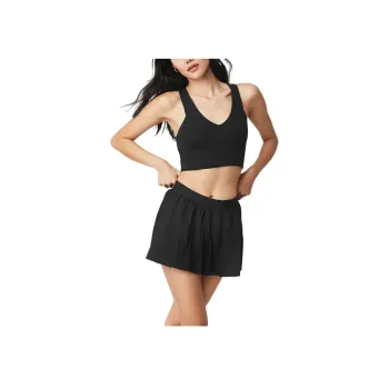 Alo Yoga Match Point Tennis Skirt Black