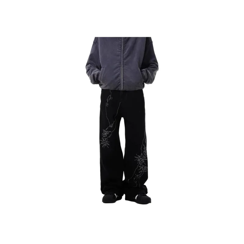 WHELVE Jeans Unisex Black-0