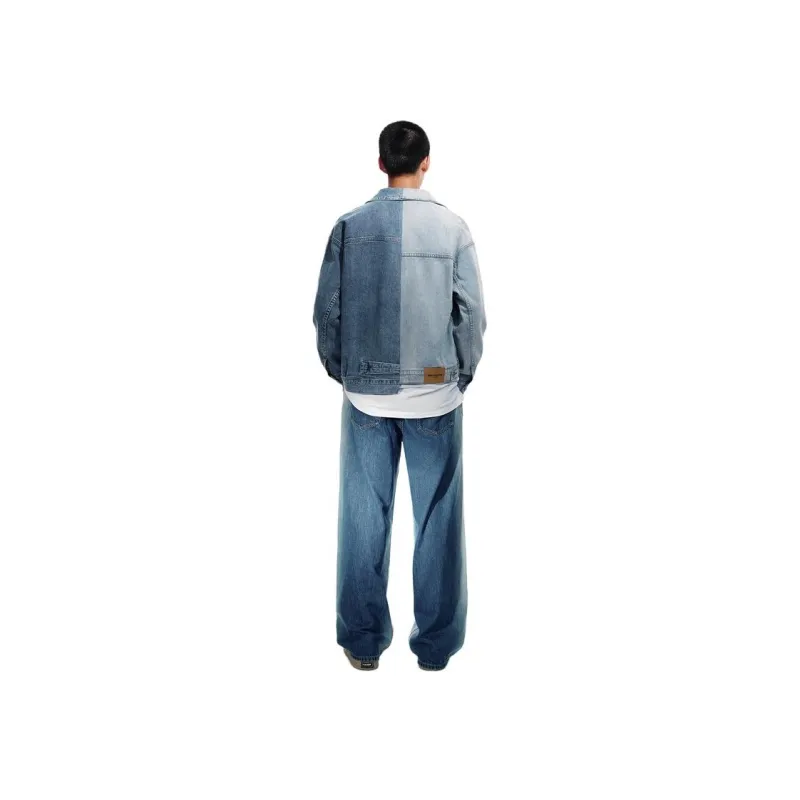 PEACEBIRD MEN Denim Jackets Men Blue-1