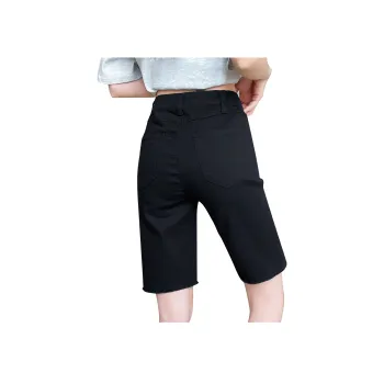 JEANSWEST American Vintage Solid Color Business Casual Comfortable Basic Versatile Leg Lengthening 5/8 Summer Women's
