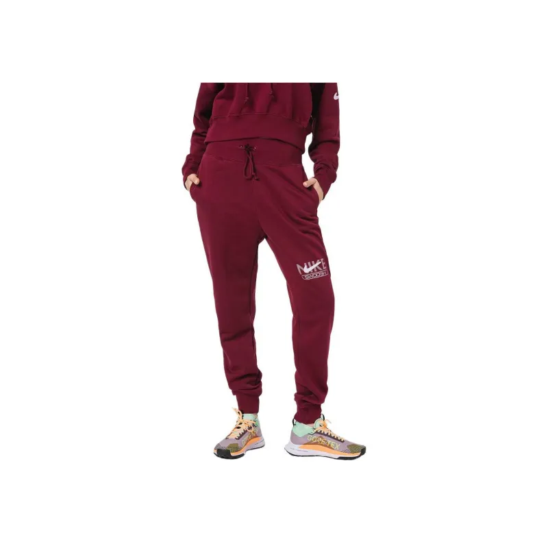 Nike Knitted Sweatpants Women's Rose Red-2