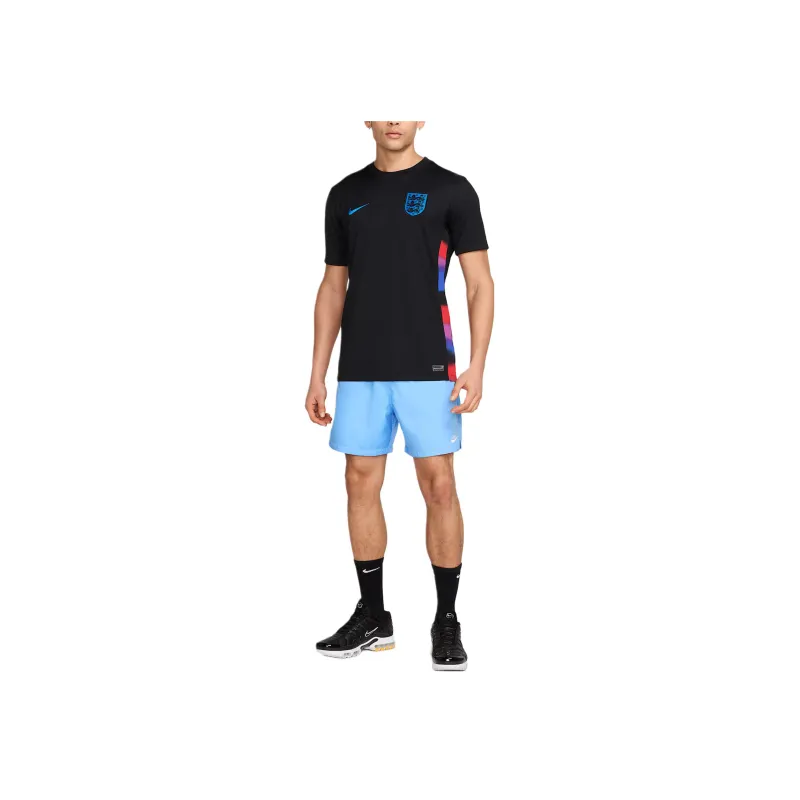 Nike England Soccer Jersey Men's Black/Light Blue-2