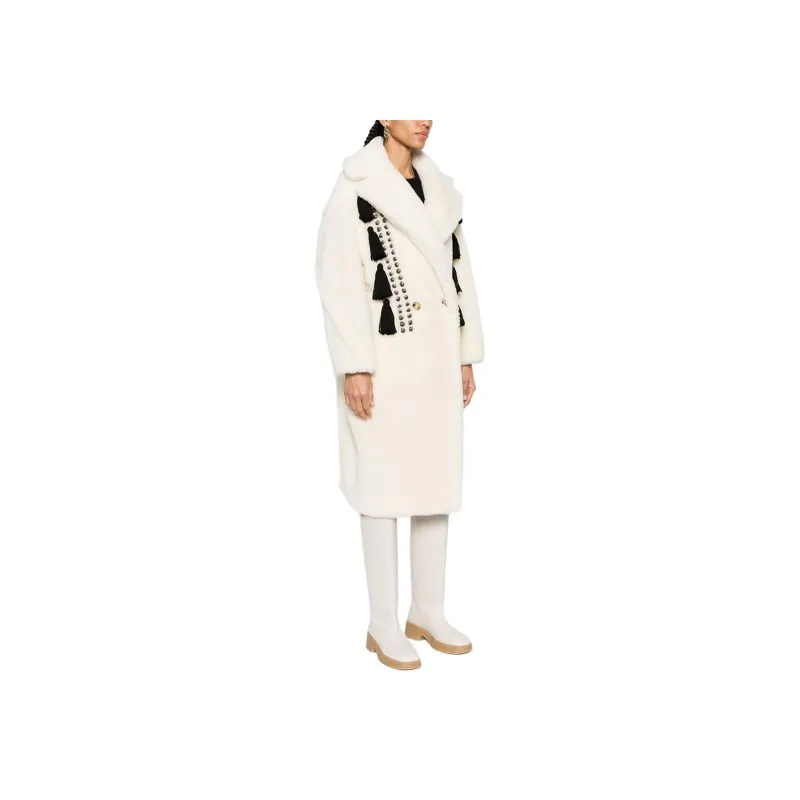 MaxMara Faux-fur Double-breasted Coat-3