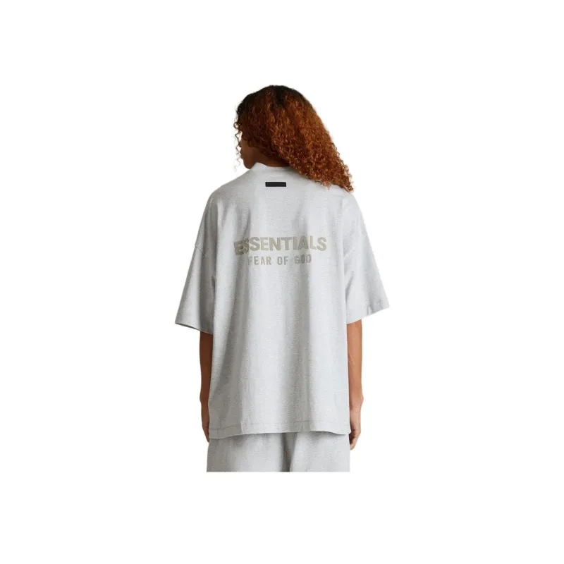 Fear Of God Essentials Logo embossed Cotton T shirt-2