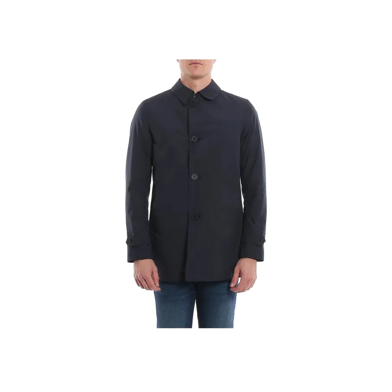 HERNO Point collar Button through Coat-2