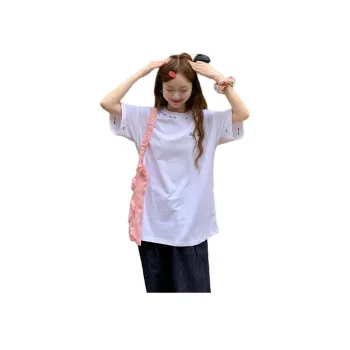 Flowers In Water Set in Sleeve T Shirt Women's