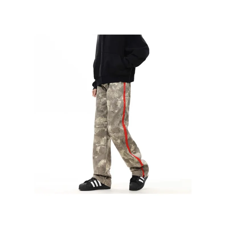 KIRHNE Casual Pants Unisex Camouflage-3