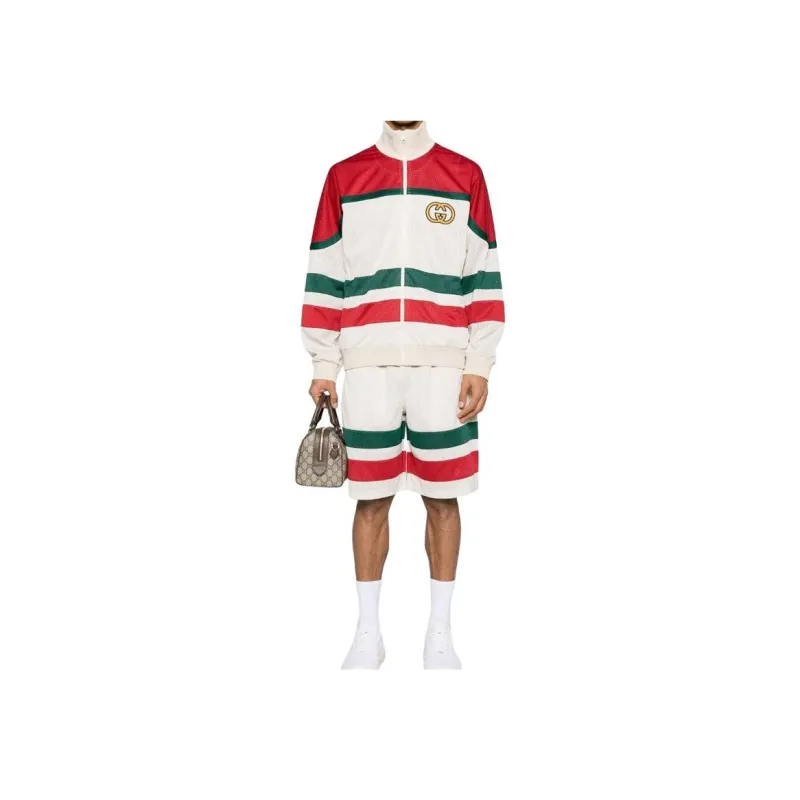 GUCCI Gg Zip Up Long Sleeved Jacket-4