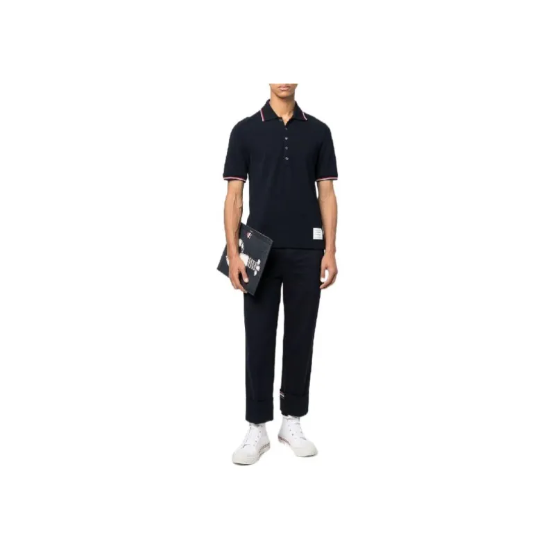 THOM BROWNE 4 Bar Polo Shirt-1