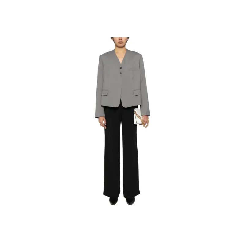 LOW CLASSIC V-neck Wool Vest And Blazer Set-2