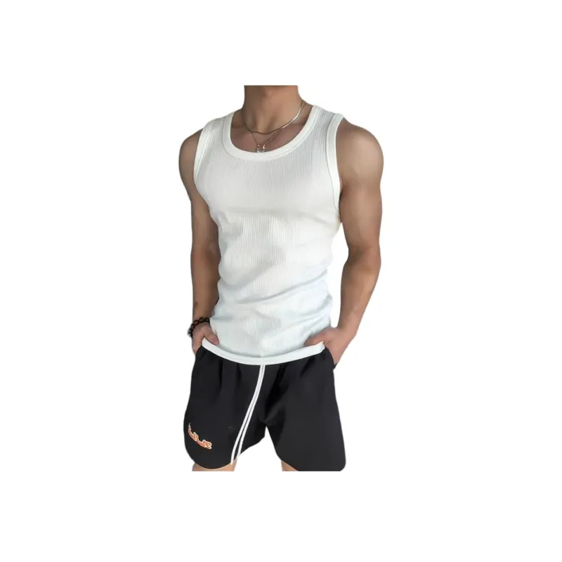 KVIV Tank Tops Men White -0