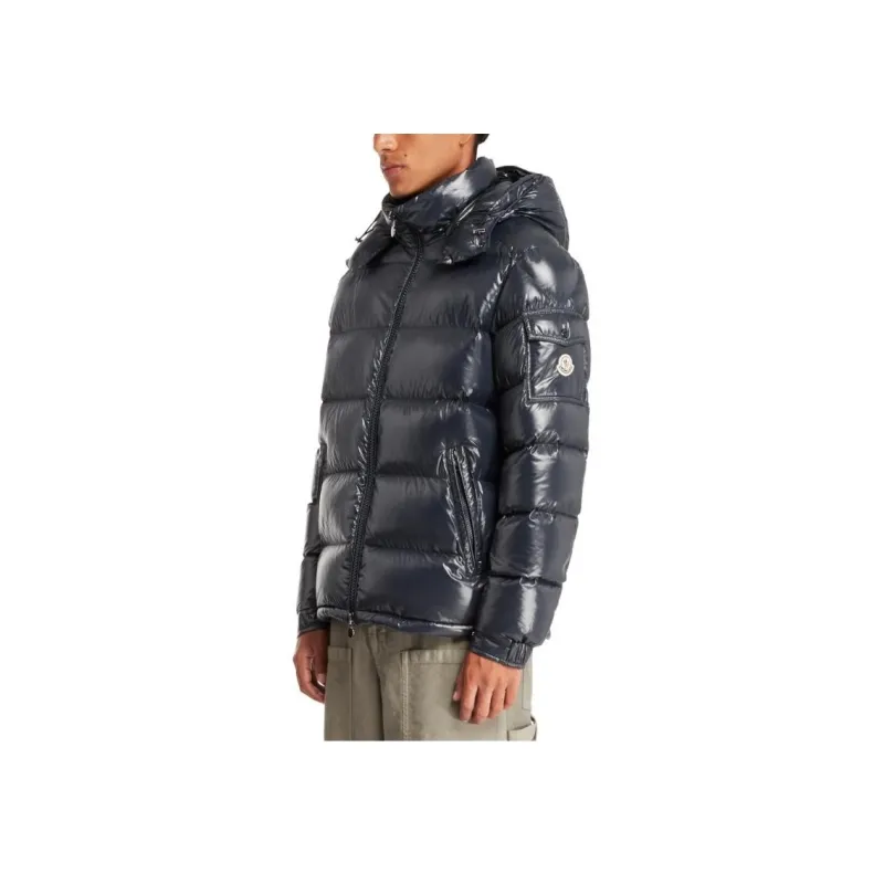 Moncler Maya Hooded Puffer Shiny Jacket-4