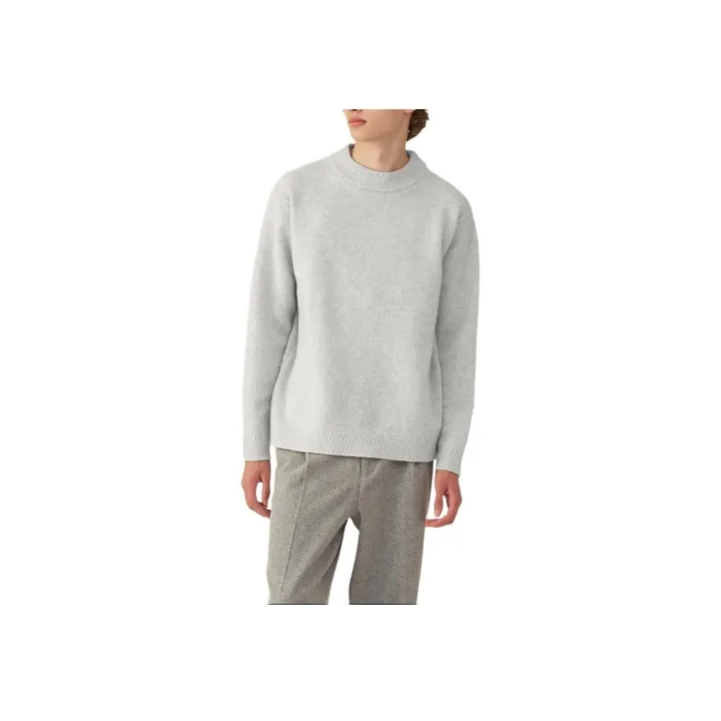 MUJI LABO Series Sweater Men's Light Gray-2