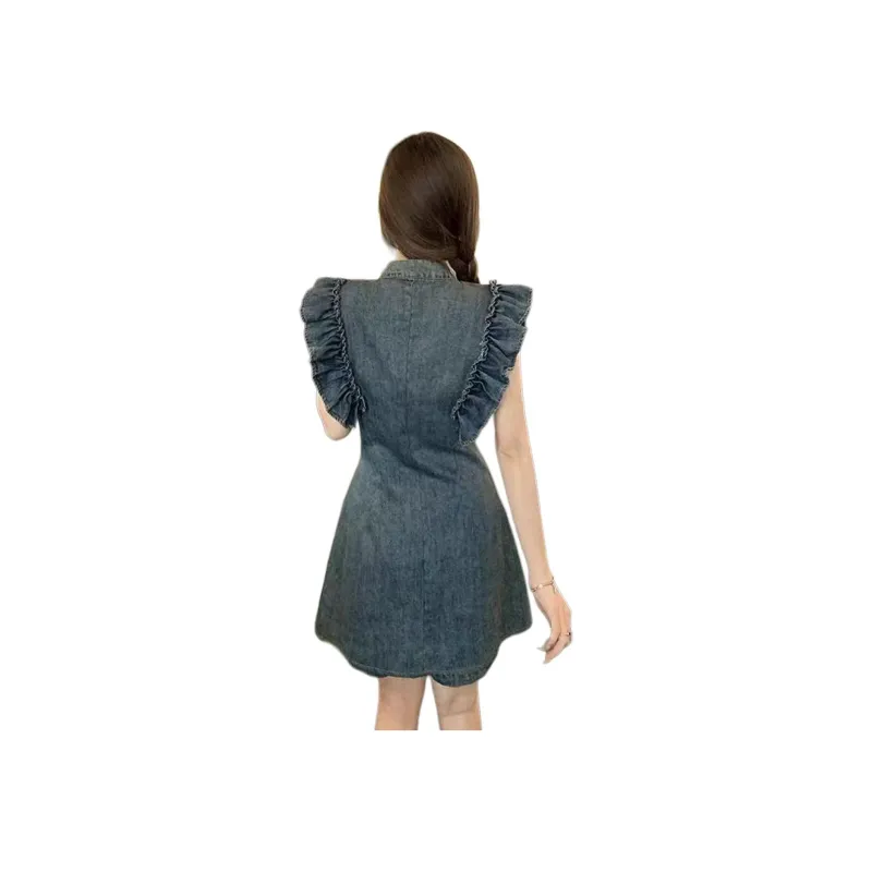 Wbwq Casual Suit Women's Denim Blue-1
