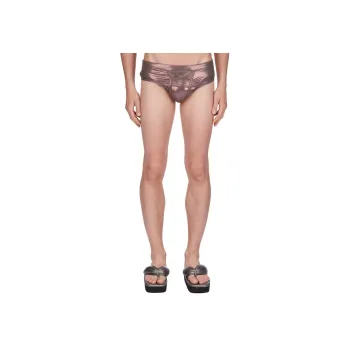 RICK OWENS/RO Swimming Shorts Men's Metal Red Wood Color