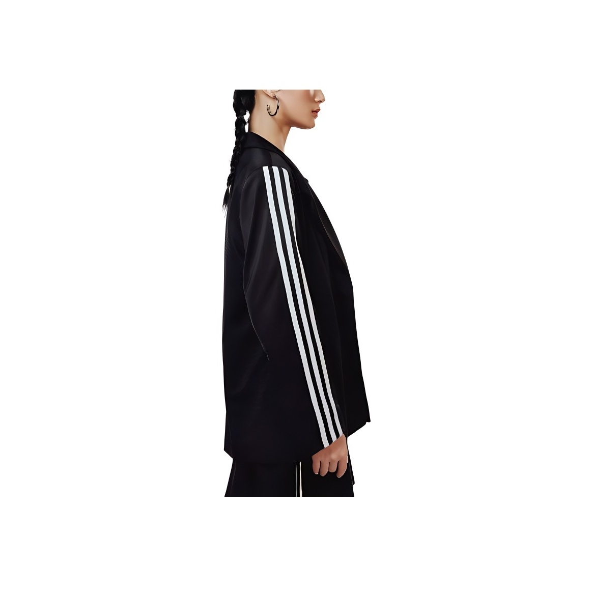 Adidas Logo-embroidered Striped Blazer - POIZON