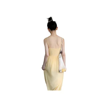 SUPERSCAPE Slip Dress Women's Cheese Yellow