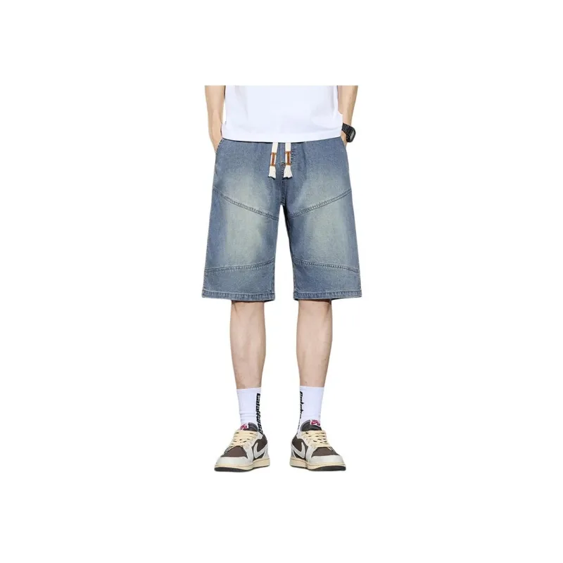 Children Of Huaxia Denim Shorts Unisex-0