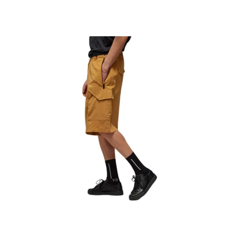 Y 3 Casual Shorts Men's Light Umber-3