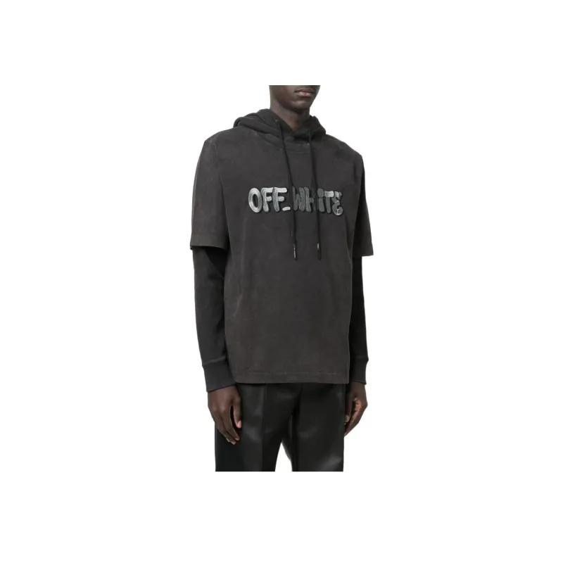 OFF WHITE Gm Vintage Double Sleeve Hoodie-3