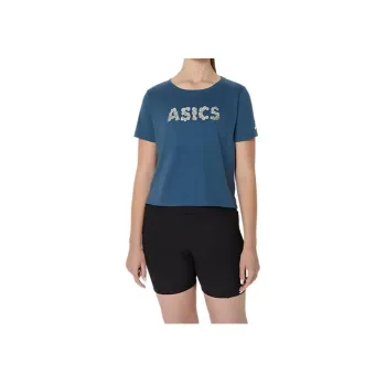 Asics SHORT SLEEVE TOP Regular T-Shirt Women's Vintage Indigo