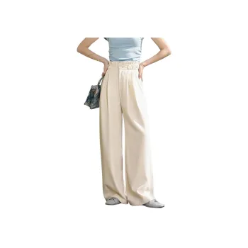 MISHOW SS24 Casual Pants Women's Linen Apricot