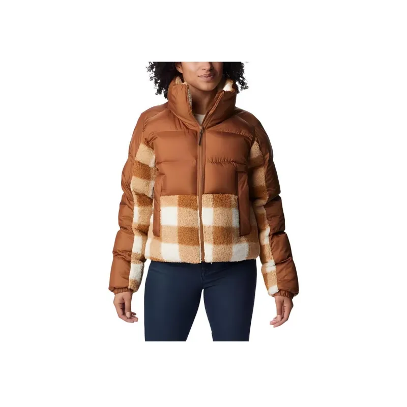 Columbia Women's Leadbetter Point™ Sherpa Hybrid Jacket Jackets Coats Women's Camel Brown-0