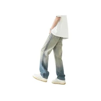 Menglaini Jeans Unisex Yellow Mud
