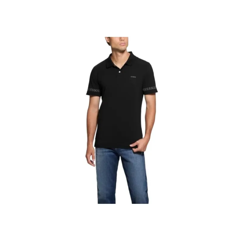 GUESS Polo Shirts Men Black-0