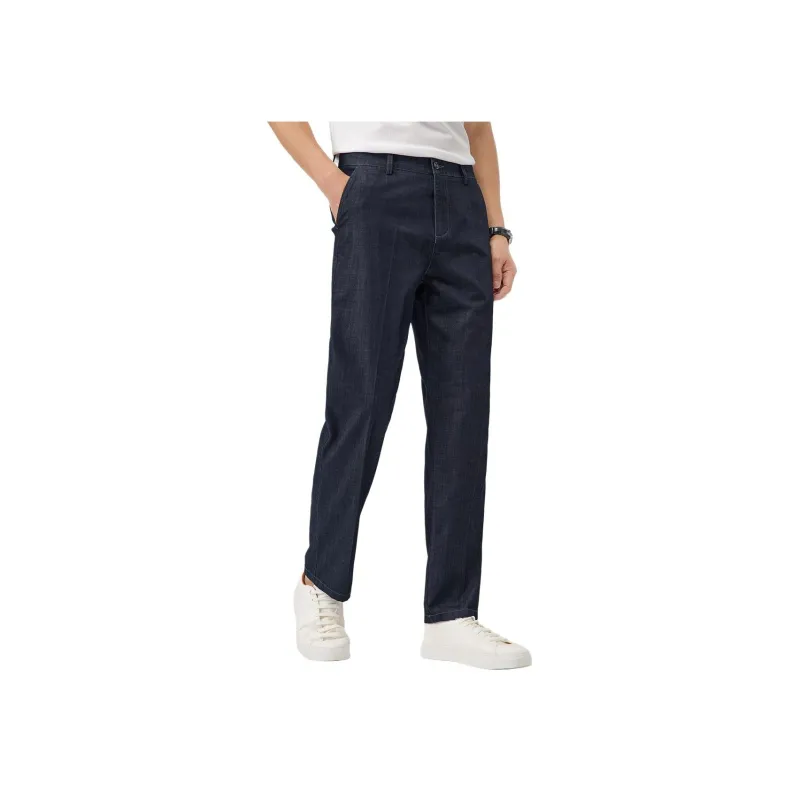 Red bean Jeans Men Blue-0