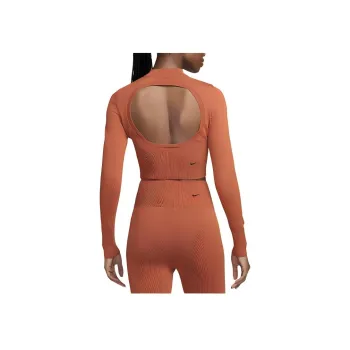 Nike Sportswear Chill Knit Women's Slim Long Sleeve Cropped Sweater 1/2 Zip Top