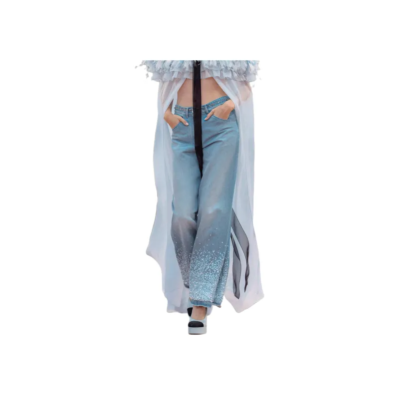 CHANEL 25S Spring Summer Collection Jeans Women's Blue-0