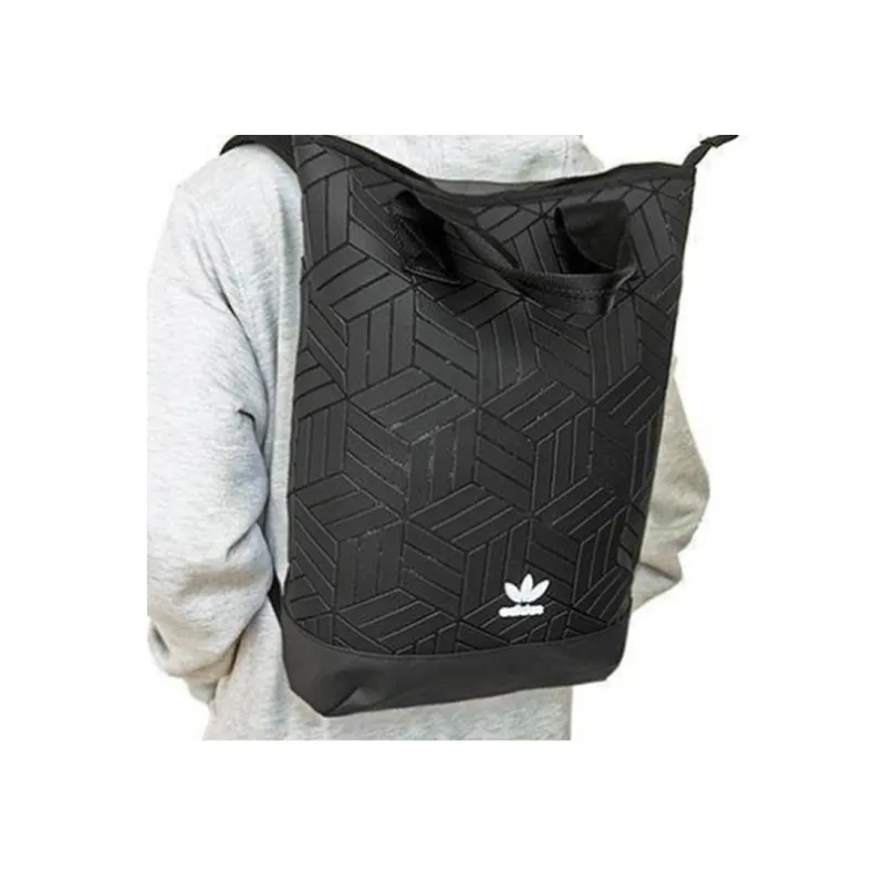 Adidas Originals Artificial Leather Backpack Unisex Pure Black-3