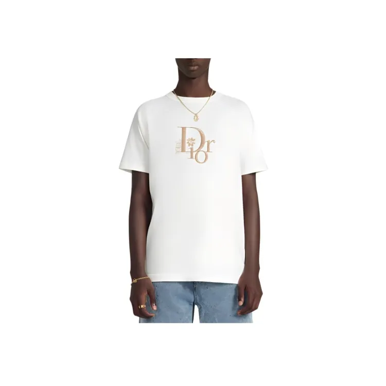 コラボ♪【Dior x Denim Tears】Relaxed-Fit Logo T-Shirt White 53f6662c41384d0db0d1aa63ca6a70