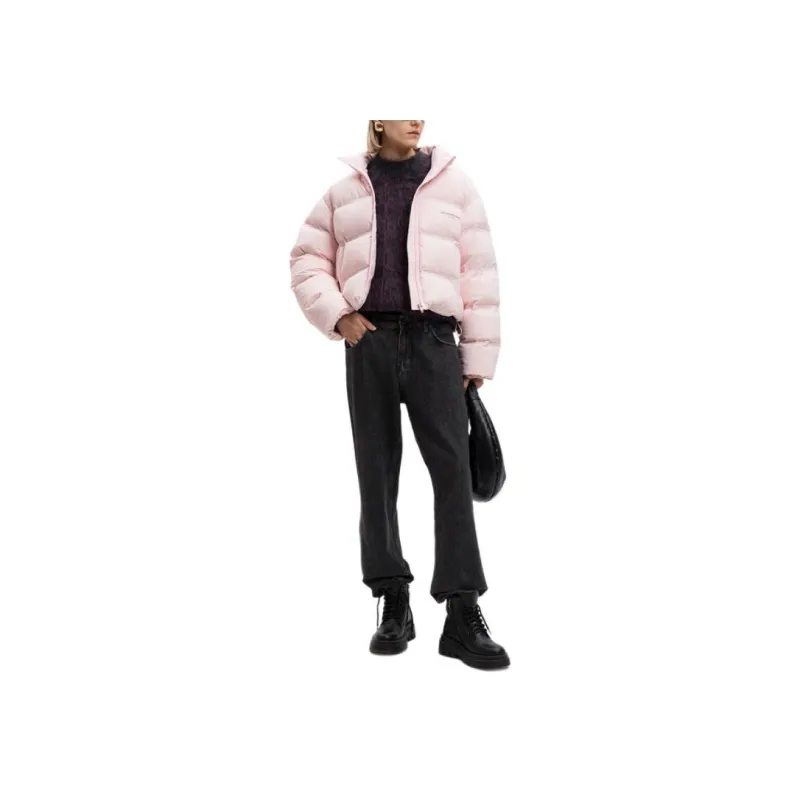 Alexander Wang Reflective logo Cropped Puffer Jacket-3