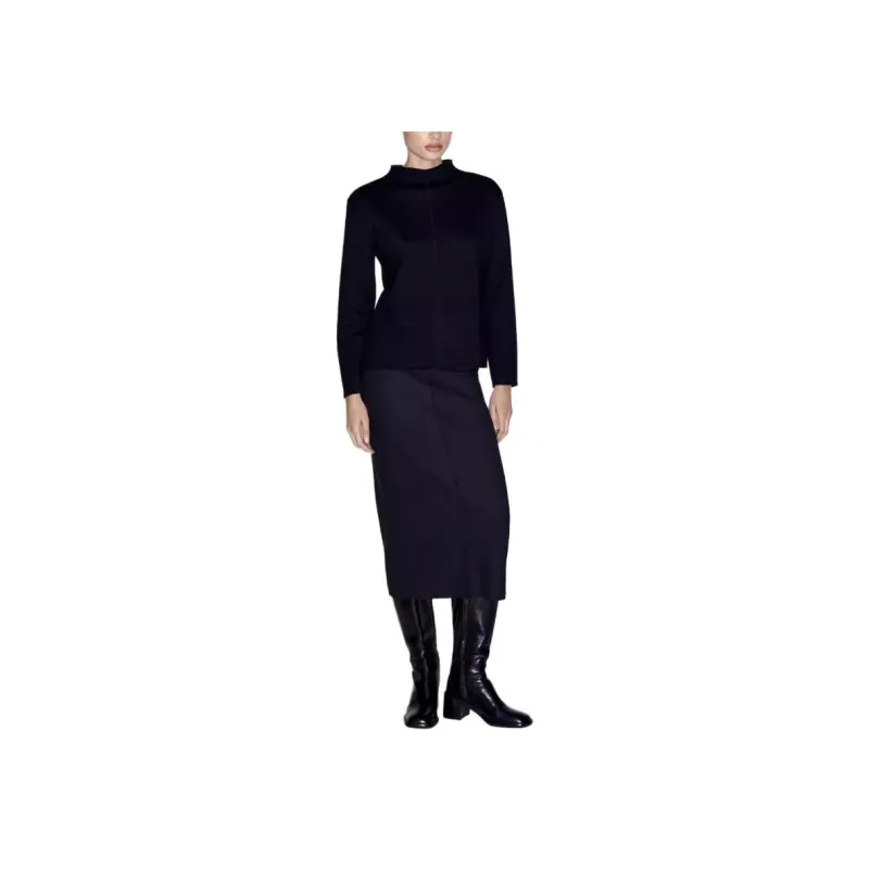 ZARA Knit Long Skirts Women's Black-4