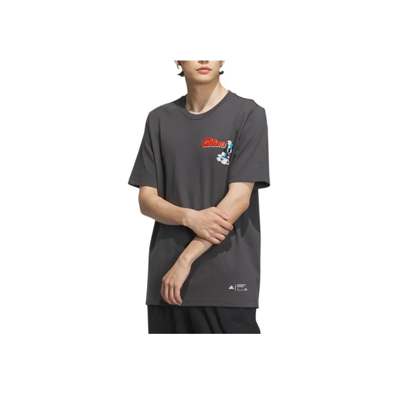 Adidas T Shirts Men Gray-1