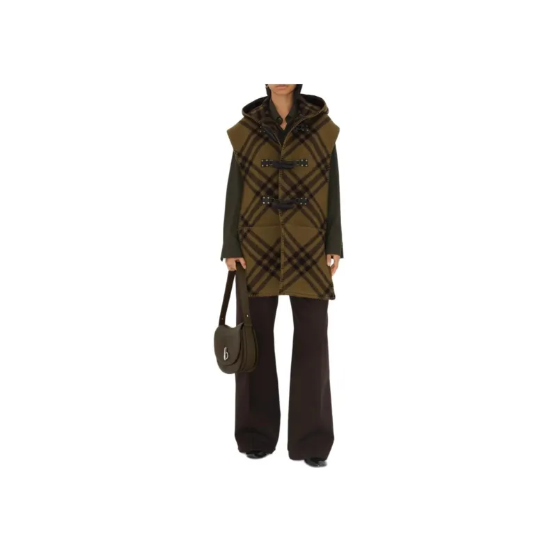 Burberry Checked Hooded Cape-1