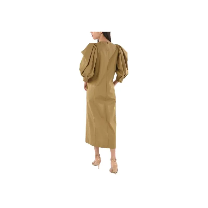 Givenchy Long-Sleeved Dresses Women's Ginger Yellow-1
