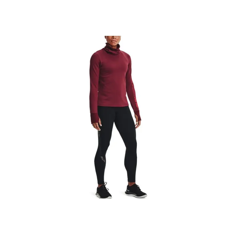 Under Armour Straight Long Sleeved T Shirt Women's Red-2