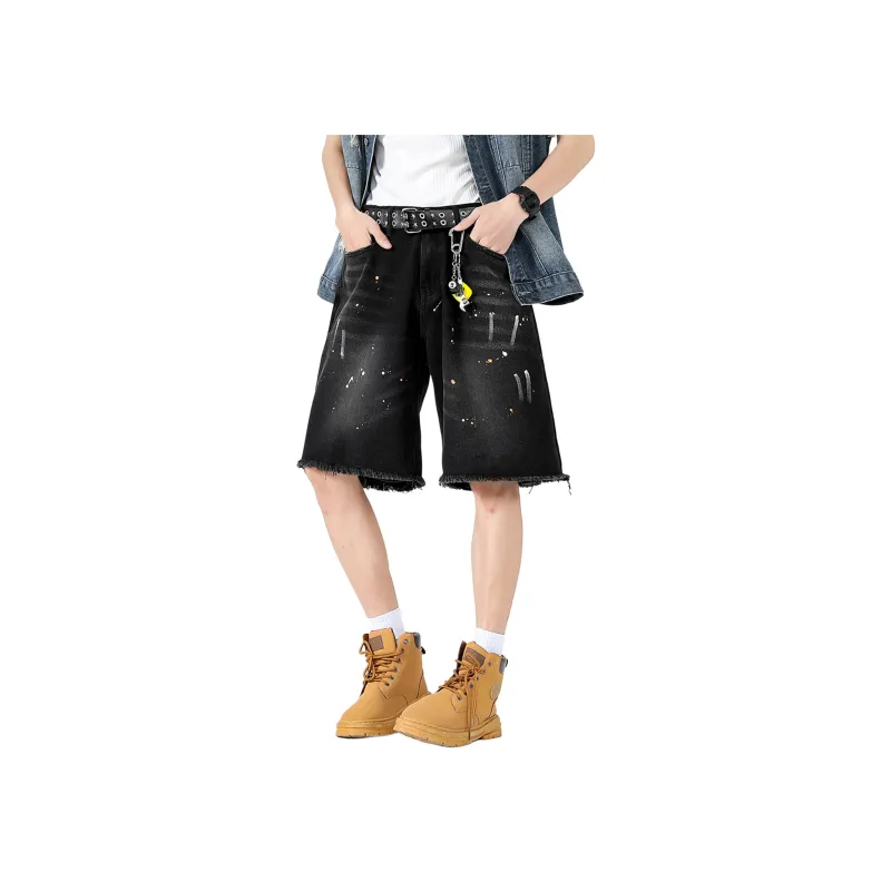 Nuthink Denim Shorts Unisex-2