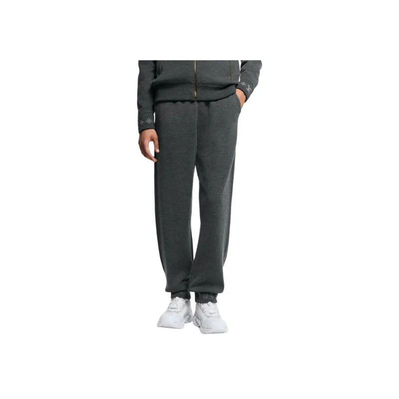 LOUIS VUITTON Double Face Knit Wool Travel Pants-6